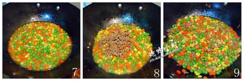 三丁炒肉碎的做法