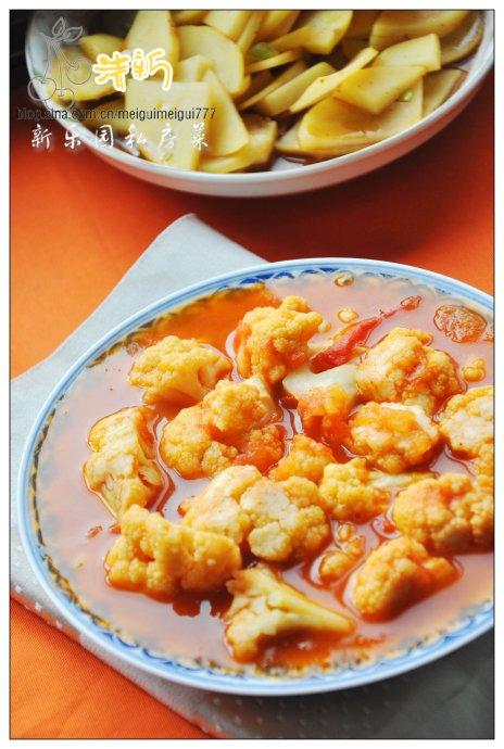 蕃茄烩菜花的做法