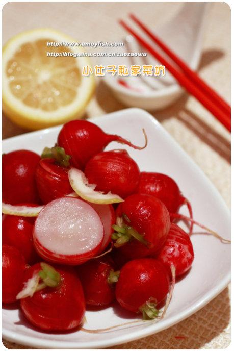 柠檬汁樱桃萝卜的做法