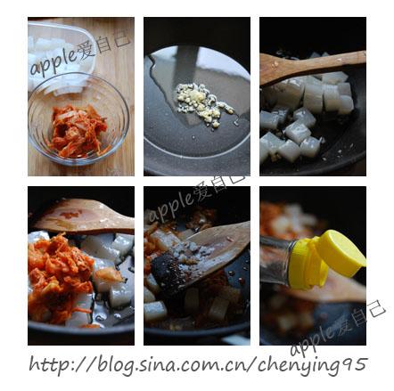 芝香辣白菜炒魔芋的做法