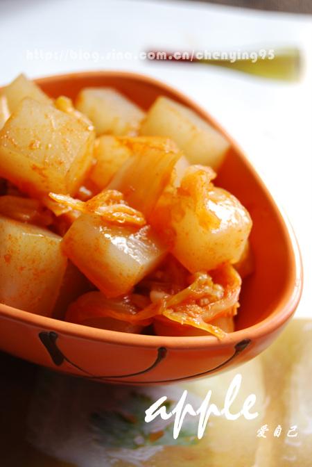 芝香辣白菜炒魔芋的做法