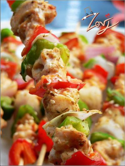 烤鸡肉串的做法