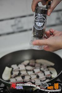 椒盐煎肉的做法