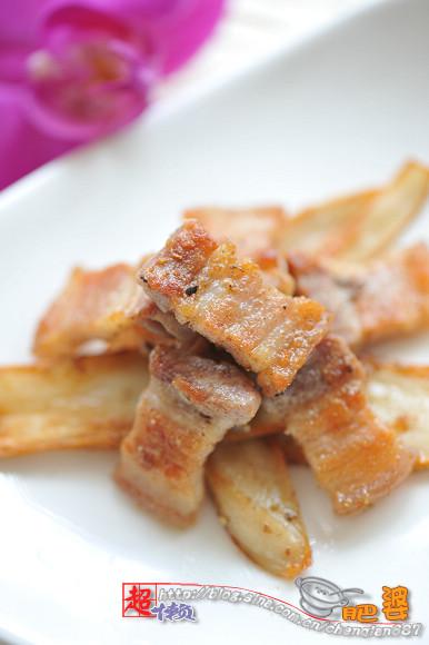 椒盐煎肉的做法