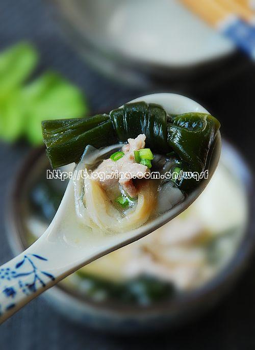 海带豆腐里脊汤的做法