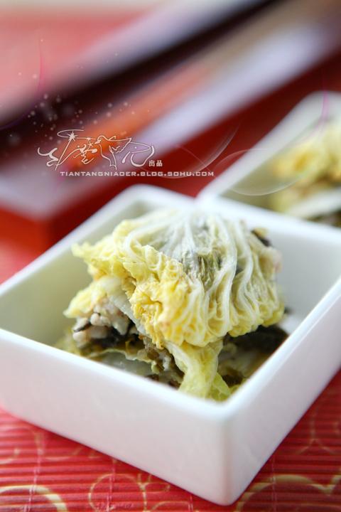 肉末雪菜烤娃娃菜的做法