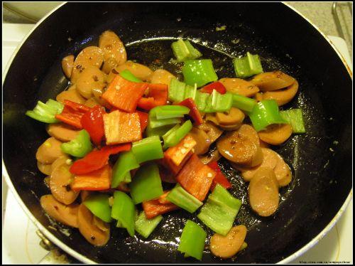 豉椒香肠的做法