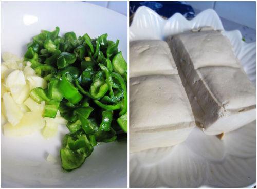 青椒煎豆腐的做法