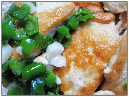 青椒煎豆腐的做法