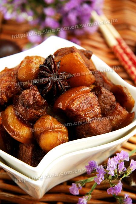 板栗烧肉的做法