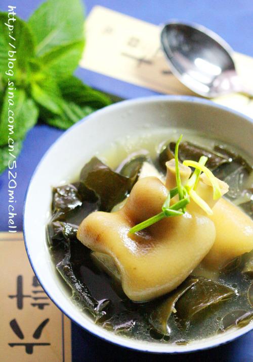 水晶蹄花汤的做法