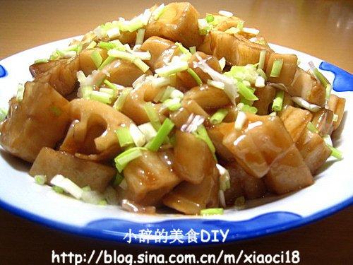 糖醋藕丁的做法