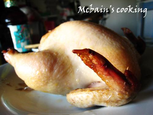 茶香麻油烤鸡的做法