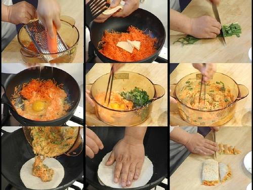 韭菜鲜虾饼和海味大肉丸的做法