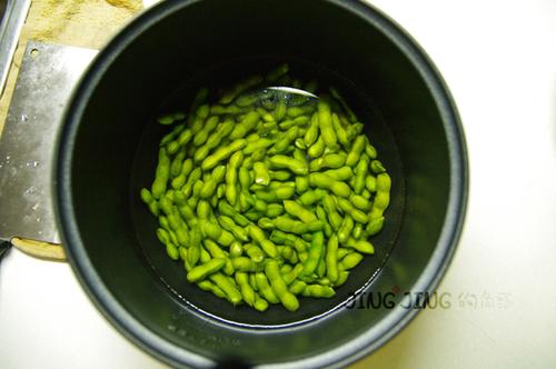 水煮毛豆的做法
