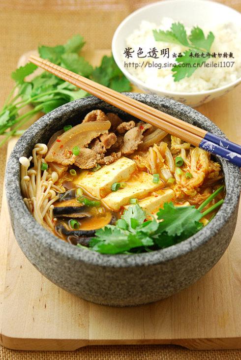 韩式泡菜汤的做法