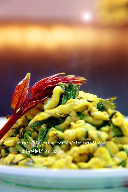 香椿鸡蛋卷的做法