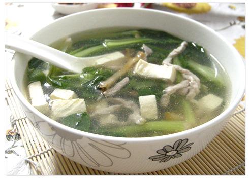 青菜肉丝汤的做法