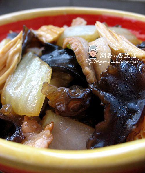 肉片白菜炒木腐的做法