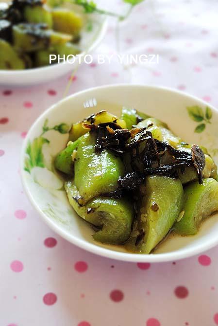 榄菜丝瓜的做法