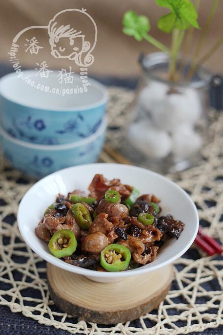 老干妈爆炒鸡胗的做法