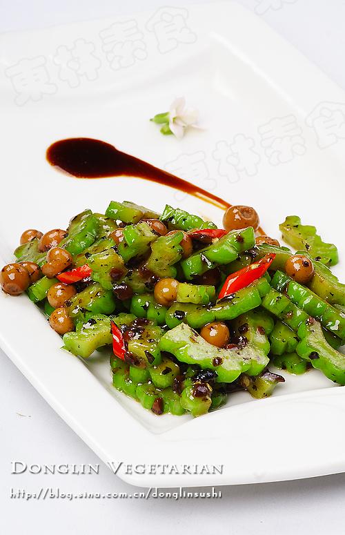 树子辣椒炒苦瓜的做法