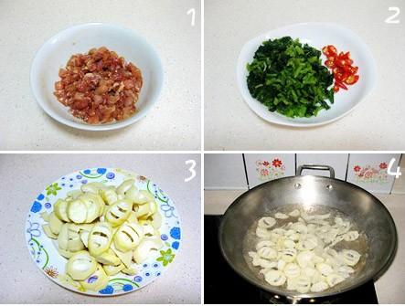 雪菜肉粒烧春笋的做法