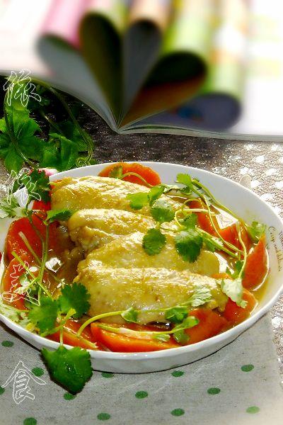 咖喱胡萝卜鸡翅的做法