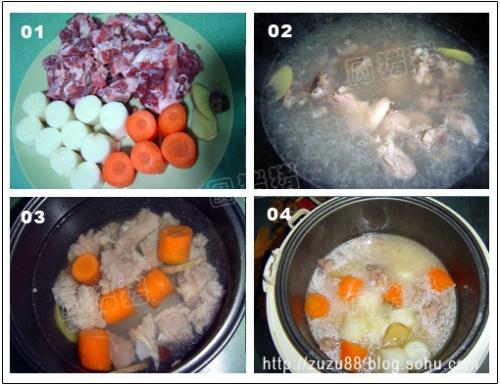 电饭锅脊骨煲山药的做法