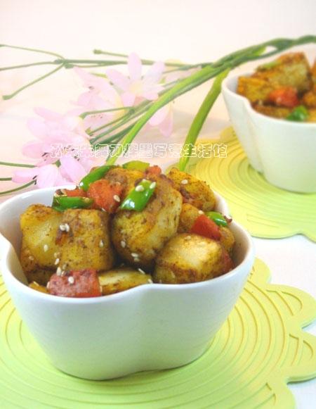 炒烧烤味蛋香馒头的做法