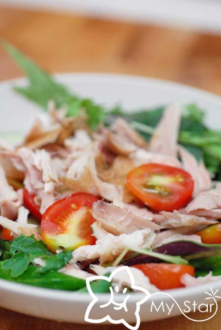 电饭锅焗鸡丰收沙拉的做法