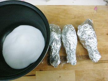 电饭锅焗鸡丰收沙拉的做法