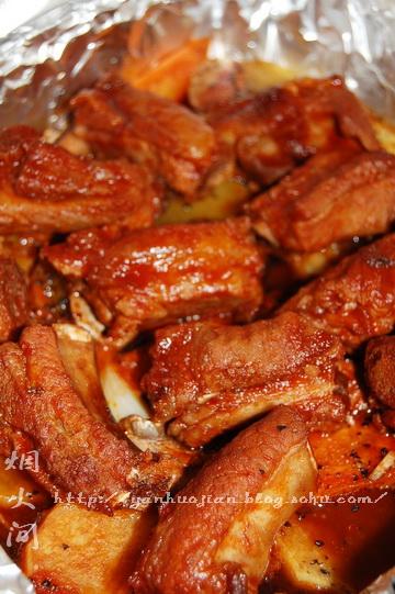 杂蔬焗烤排骨的做法