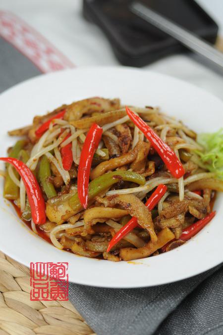 香辣杂蔬炒牛肚的做法