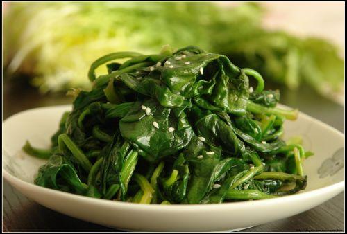 蒜香菠菜的做法