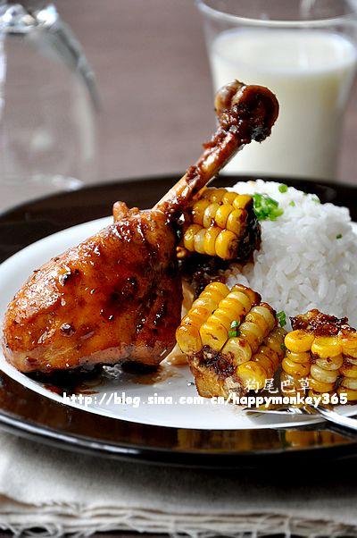 米酒酱汁焖鸡腿的做法