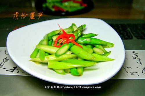 清炒芦笋的做法
