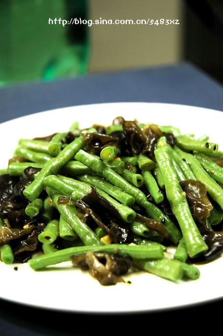 木耳豆角的做法