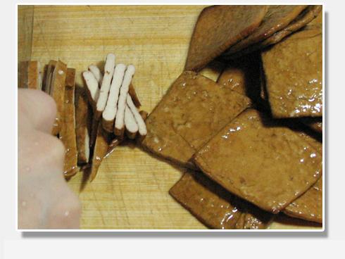 韭菜苔炒香干的做法