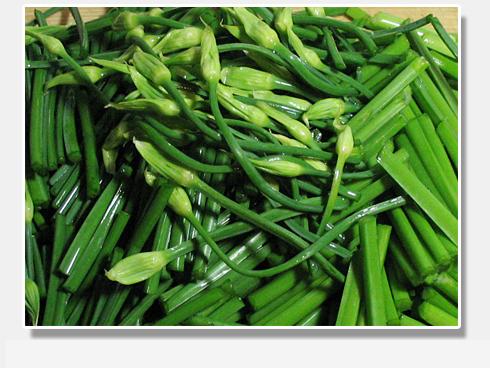 韭菜苔炒香干的做法