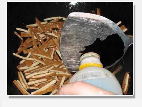 韭菜苔炒香干的做法