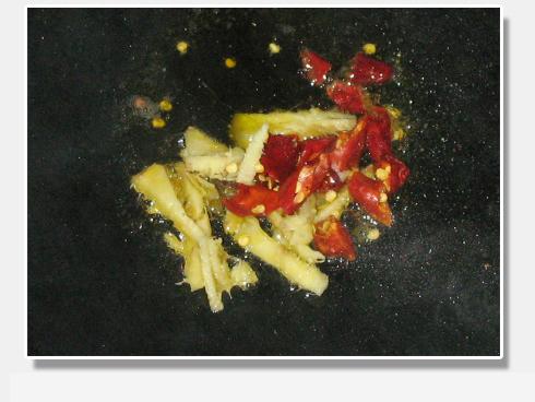 韭菜苔炒香干的做法