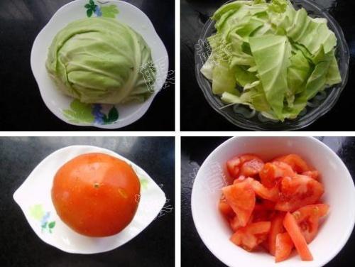 番茄烧包菜的做法