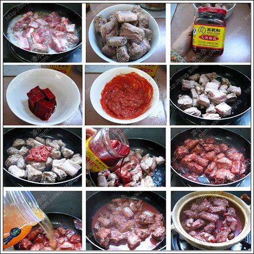 腐乳米酒烧排骨的做法