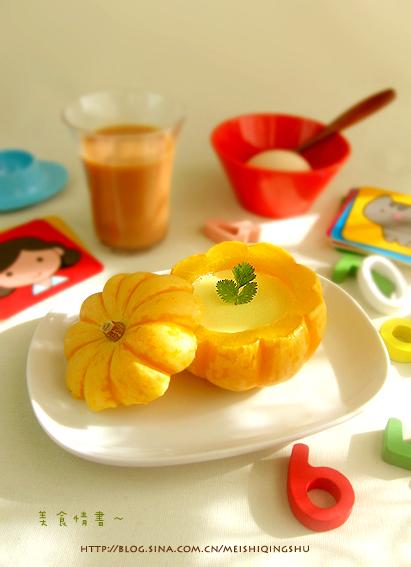 南瓜蒸蛋的做法