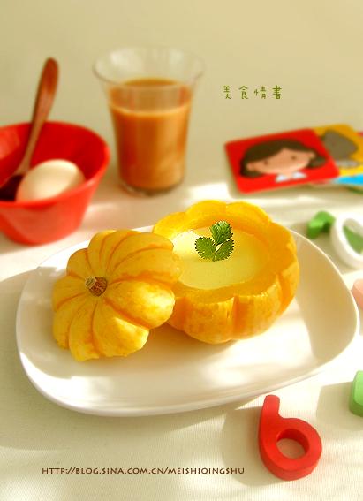 南瓜蒸蛋的做法