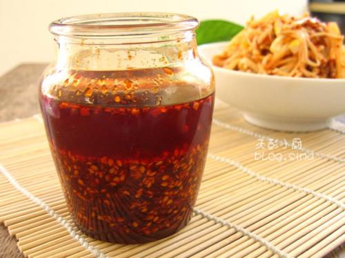 红油笋丝金针菇的做法