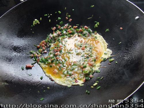 荞青炒蛋的做法
