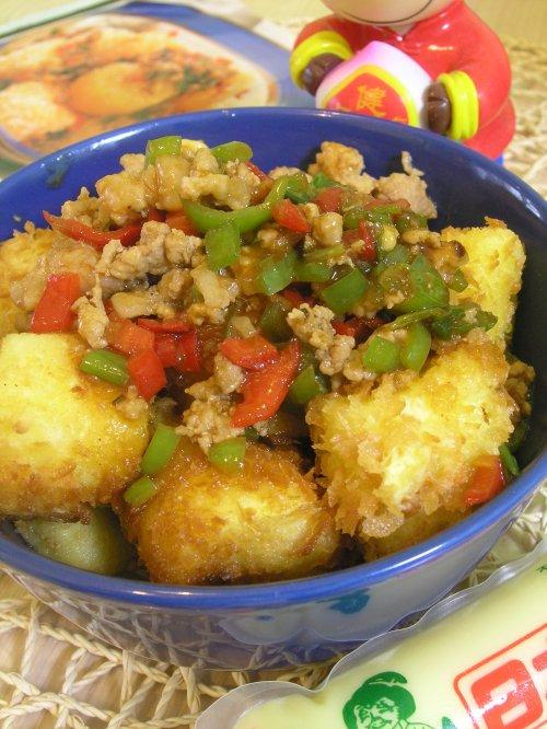 肉末香豆腐的做法