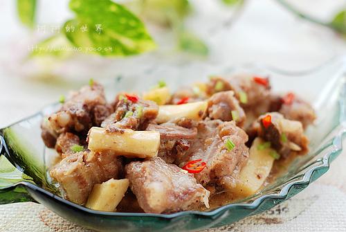 鲜淮山蒸排骨的做法